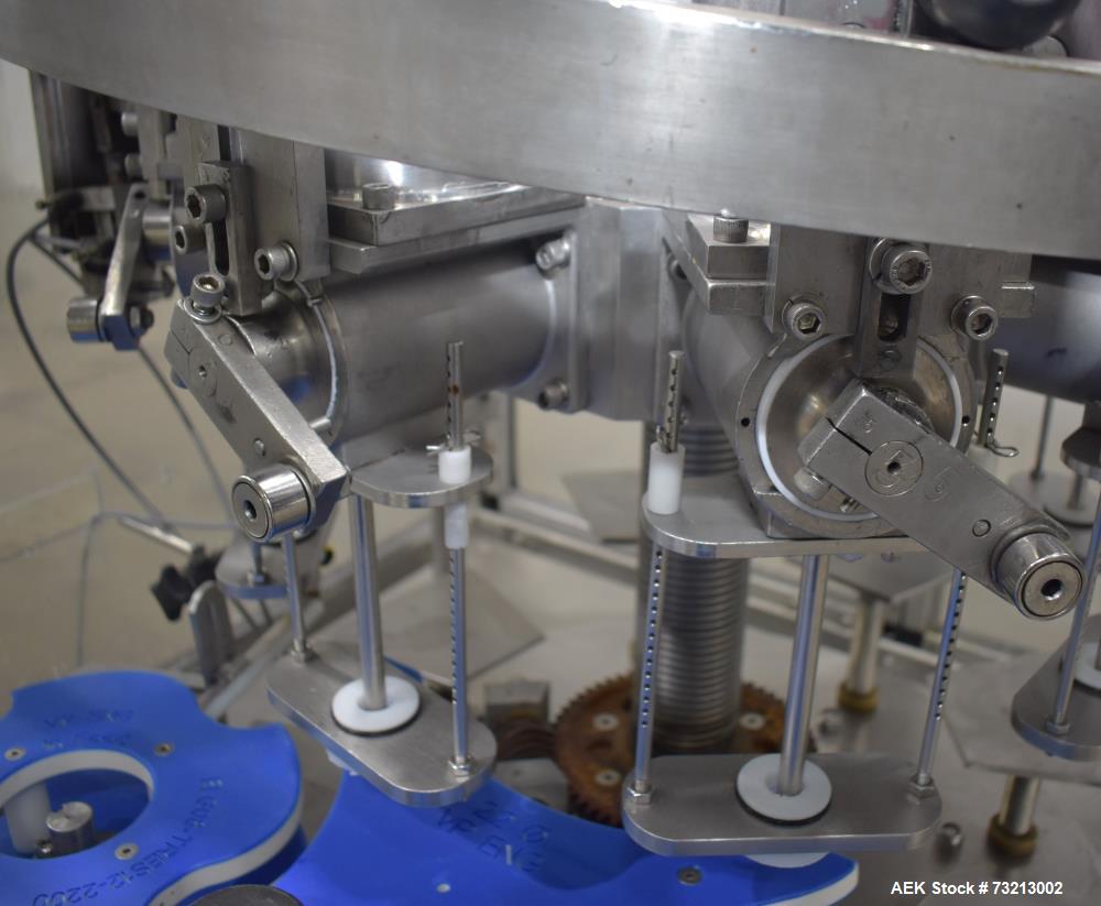 Used MRM Elgin RPF-8 Rotary Piston Filler – 120 BPM, 316 Stainless Steel